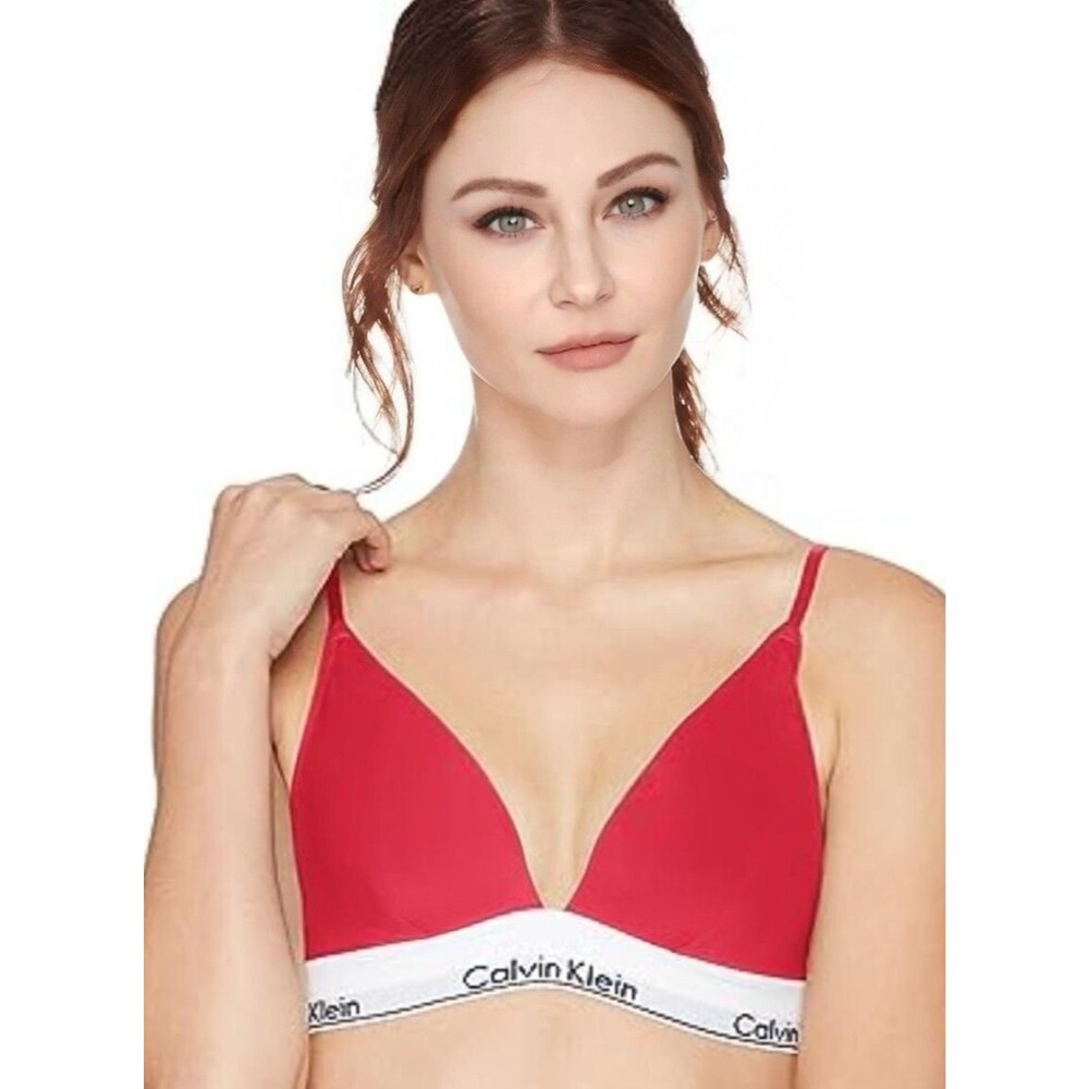 Calvin Klein Womens Size MEDIUM Bra Modern Cotton Triangle Bralette QF1061 NEW